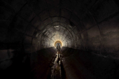 Jeden ze dvou tunelů pro přeložku Klabavy kvůli povrchovému dolu