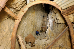 Fluoritová komora ve štole 6 - dnes nepřístupná v důsledku závalu ve štole 5