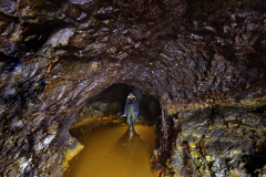 Důl na přítoku Tyterského potoka - pohřbený pod sesutým svahem