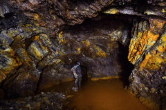 Důl na přítoku Tyterského potoka - pohřbený pod sesutým svahem