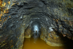 Průzkumná štola v tak zvané "České Albánii"