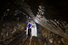 Focení svaté Barbory a Prokopa na pohled v Chrustenicích.