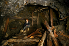 Jeden z větších dolů na Berounsku - u úpadnice s agresivní vodou