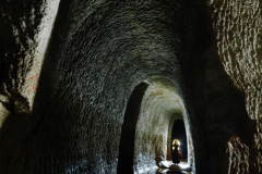 Místo s dlouhou kaluží v protisvětle