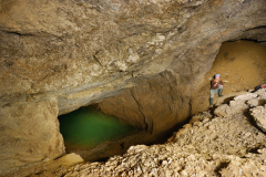 Po strop zatopená úpadnice na Poběžovicku, dnes vlivem poklesu spodních vod, suchá