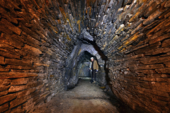 Vyskládaná chodba v Pollakově štole