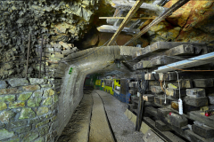 Průtahová štola, deponie lokomotiv