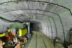 Průtahová štola, deponie lokomotiv