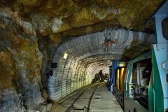 Průtahová štola, deponie lokomotiv