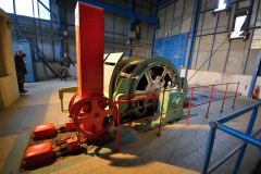 Ve strojovně jámy Rako - tehdy ještě v provozu