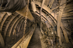 Chodba č.744 Pásový dopravník,vzadu křížení s chodbou č.700