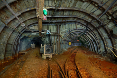 Vyústění nejnovějšího překopu zvaného Vékáďácký do prostoru Jižního překopu blíže odbočky do revíru 900.