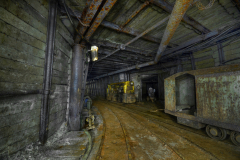 Zaústění průzkumné chodby R200 do spojovacího překopu 1.Máj-Rako2-3