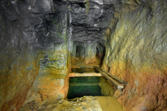 Stará štola ve Stříbře mimo prohlídkový okruh