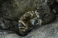 Podzemní těžba vápence v německém Oberwiesenthalu